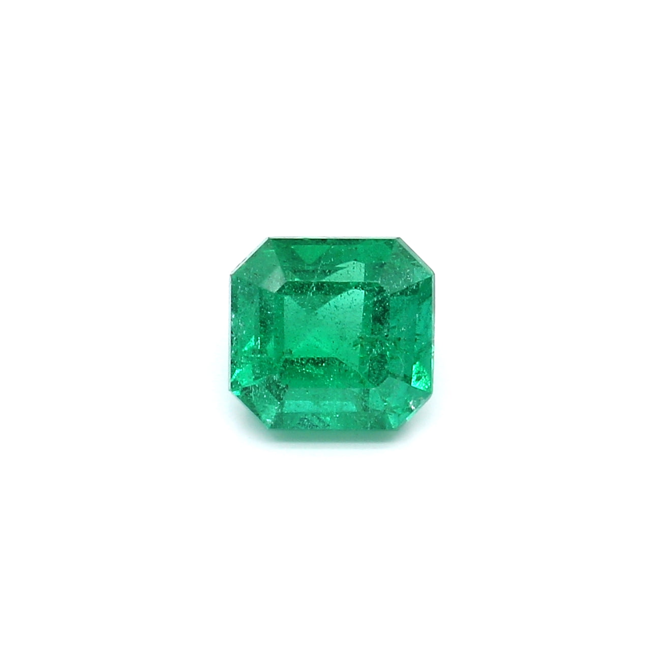 1.68ct Octagon Emerald, Minor Oil, Zambia - 7.09 x 6.71 x 5.07mm