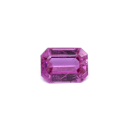 1.77ct Purplish Pink, Octagon Sapphire, No Heat, Madagascar - 8.08 x 5.97 x 3.46mm