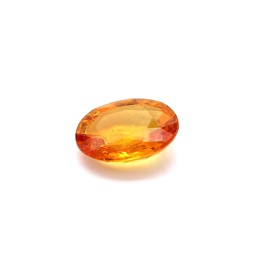 1.80ct Yellowish Orange, Oval Sapphire, Heated, East Africa - 8.81 x 6.50 x 3.26mm