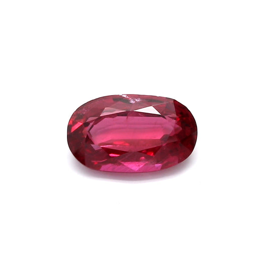 1.80ct Purplish Red, Oval Ruby, Heated, Thailand - 9.41 x 5.73 x 3.28mm