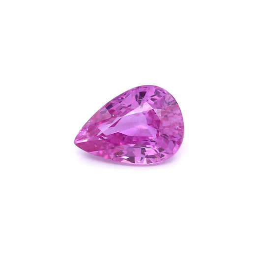 1.91ct Purplish Pink, Pear Shape Sapphire, Heated, Madagascar - 9.34 x 6.64 x 4.06mm