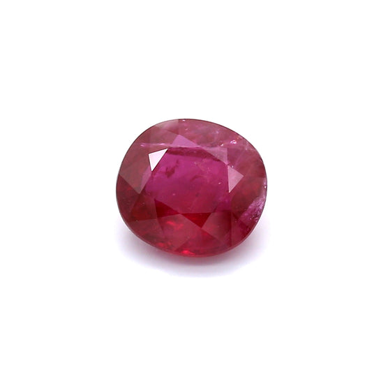 1.94ct Oval Ruby, H(b), Thailand - 7.77 x 7.29 x 3.73mm