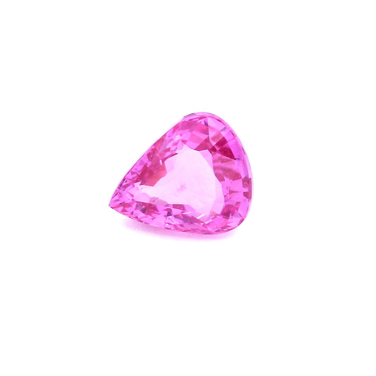 1.96ct Purplish Pink, Pear Shape Sapphire, Heated, Madagascar - 8.65 x 7.19 x 3.74mm