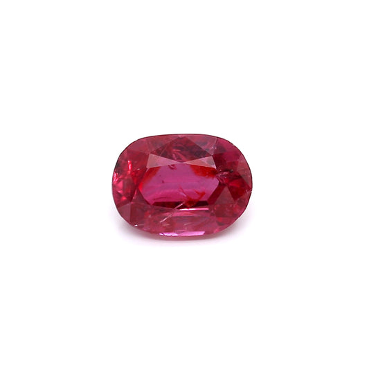 1.99ct Orangy Red, Cushion Ruby, No Heat, Thailand - 8.25 x 6.03 x 4.10mm