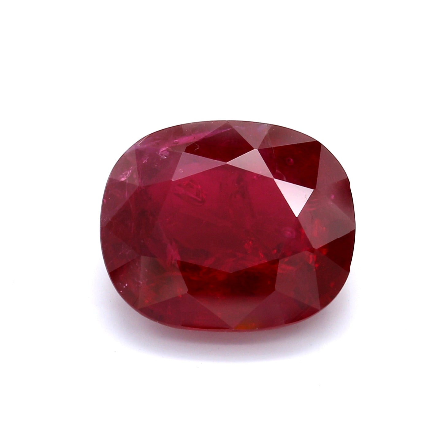 10.12ct Vivid Red, Oval Ruby, H(b), Thailand - 14.14 x 11.94 x 6.29mm