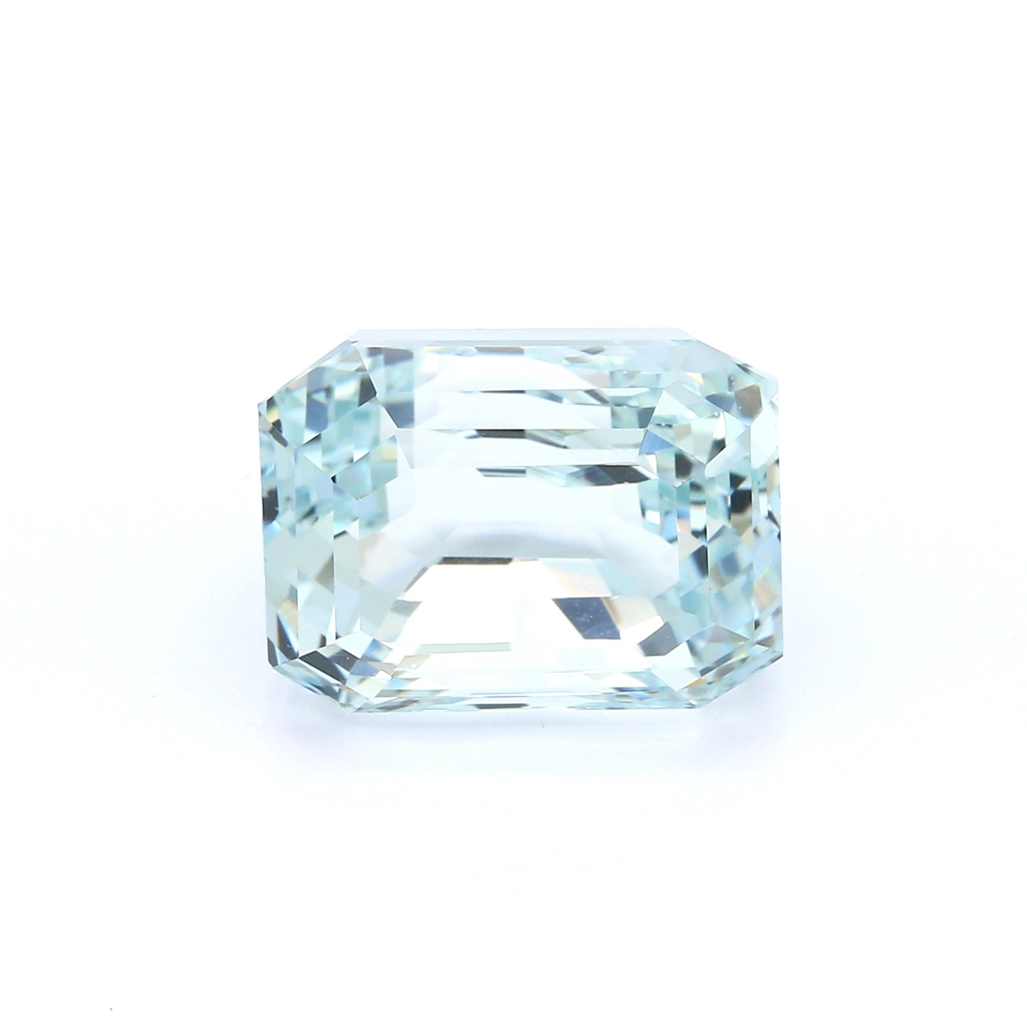 10.98ct Greenish Blue, Octagon Aquamarine, No Treatment - 13.81 x 10.39 x 10.11mm