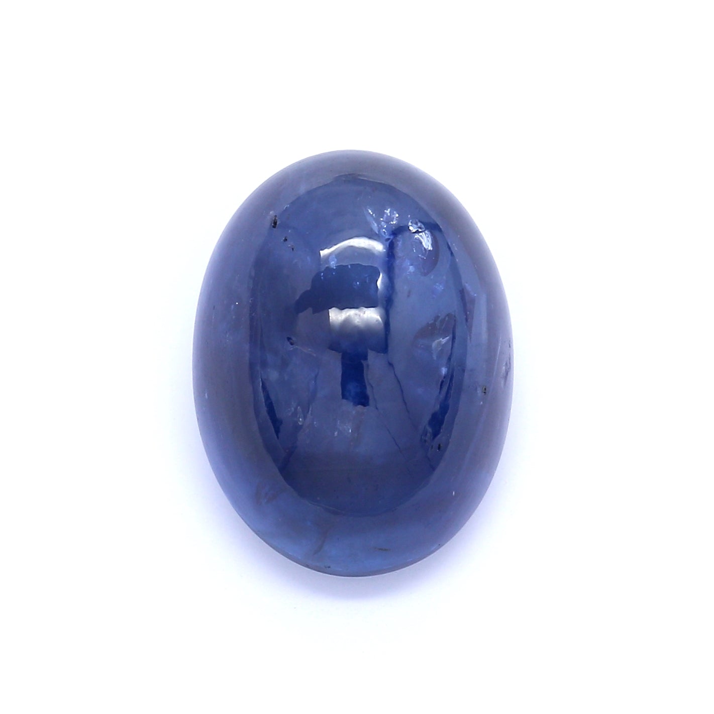 13.46ct Oval Cabochon Sapphire, H(a) Sri Lanka - 14.77 x 11.07 x 8.13mm