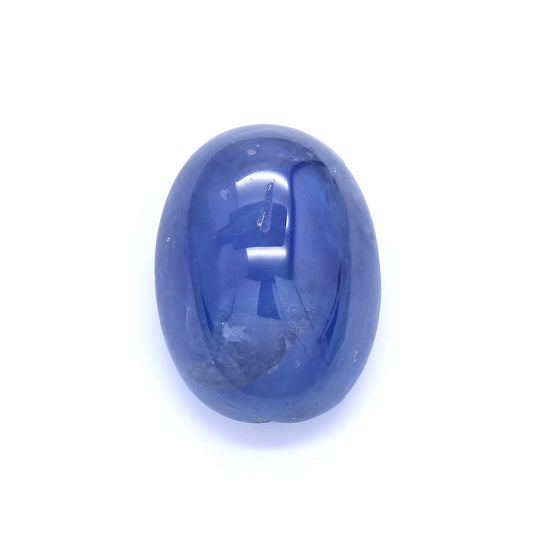 18.04ct Oval Cabochon Sapphire, Heated, Sri Lanka - 16.51 x 12.52 x 8.86mm