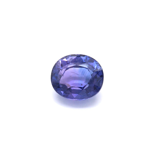 2.02ct Violetish Blue / Purple, Oval Color Change Sapphire, Heated, Sri Lanka - 7.32 x 6.45 x 4.33mm