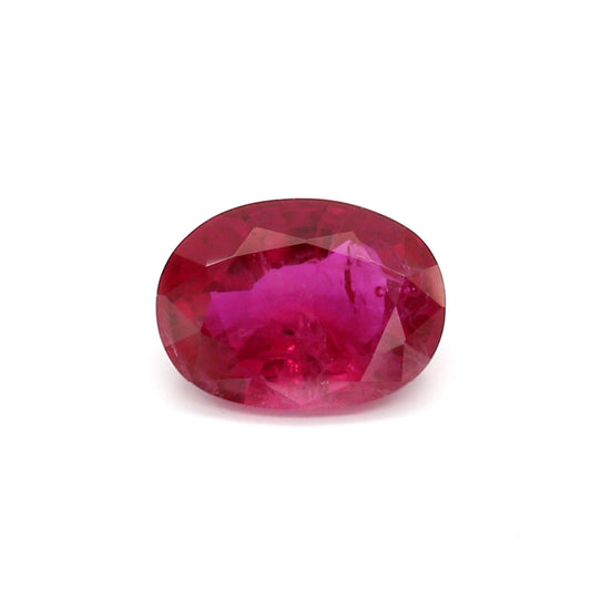 2.02ct Purplish Red, Oval Ruby, H(b), Thailand - 8.95 x 6.58 x 3.76mm