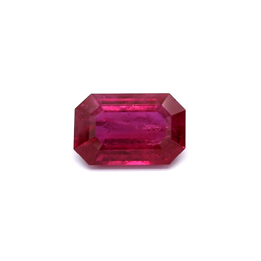 2.11ct Purplish Red, Octagon Ruby, H(b), Thailand - 9.29 x 6.03 x 3.56mm