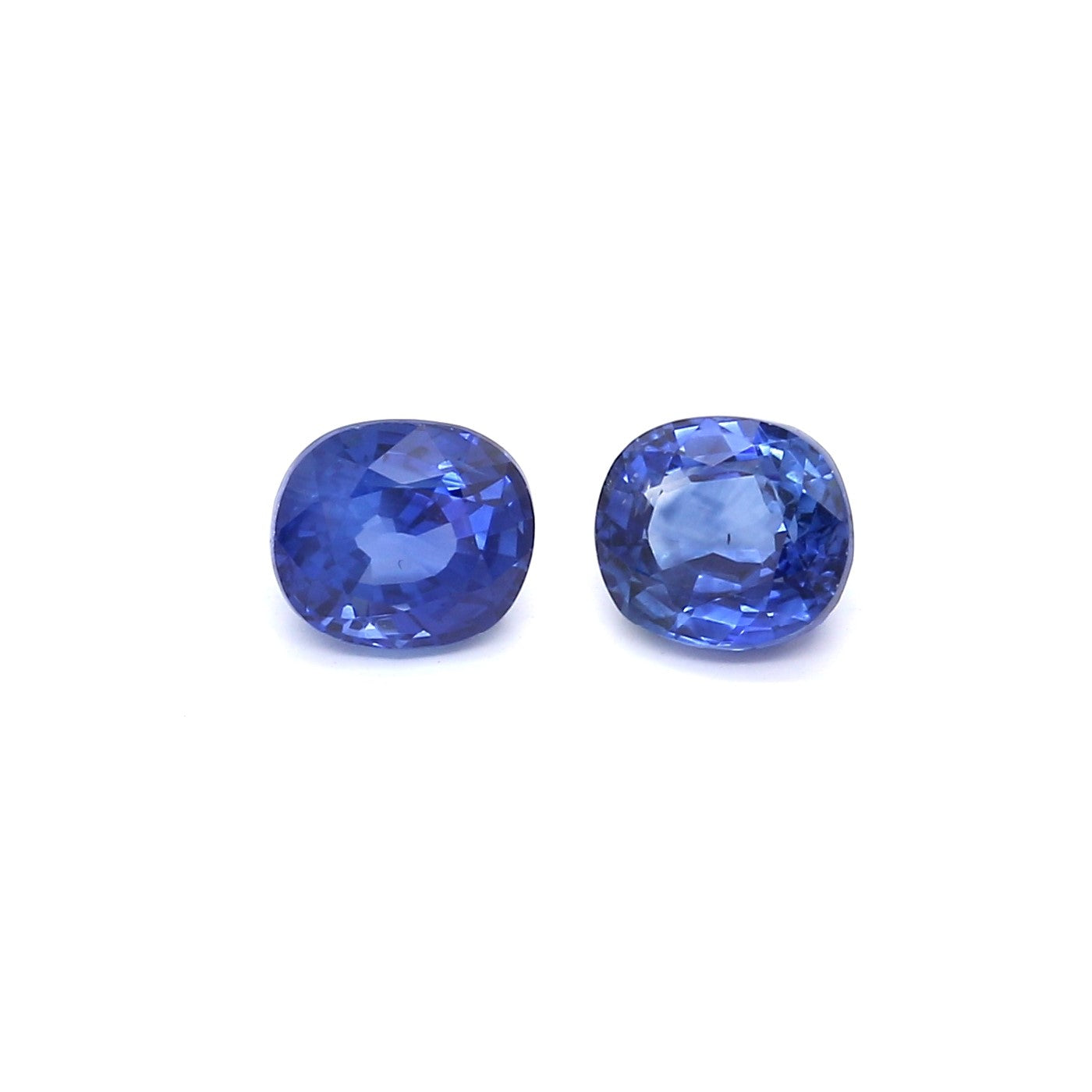 2.17ct Oval Sapphire Pair, Heated, Sri Lanka - 5.9 x 5.3mm