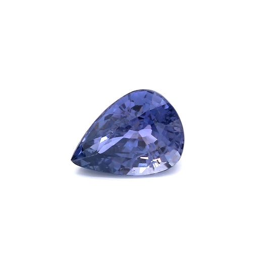 2.25ct Violetish Blue / Purple, Pear Shape Color Change Sapphire, Heated, Madagascar - 9.44 x 6.98 x 4.77mm