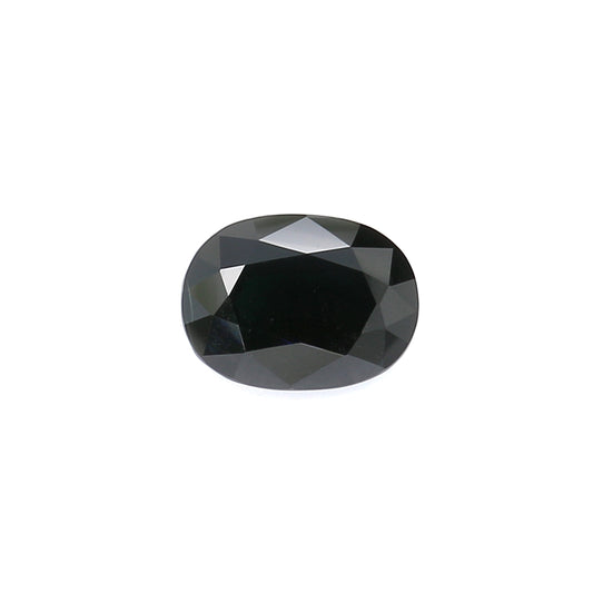 2.26ct Greenish Blue, Oval Sapphire, Heated, Basaltic - 8.82 x 6.57 x 4.05mm