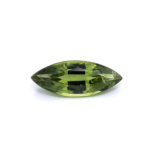 2.28ct Yellowish Green, Marquise Sapphire, Heated, East Africa - 13.90 x 5.48 x 3.82mm