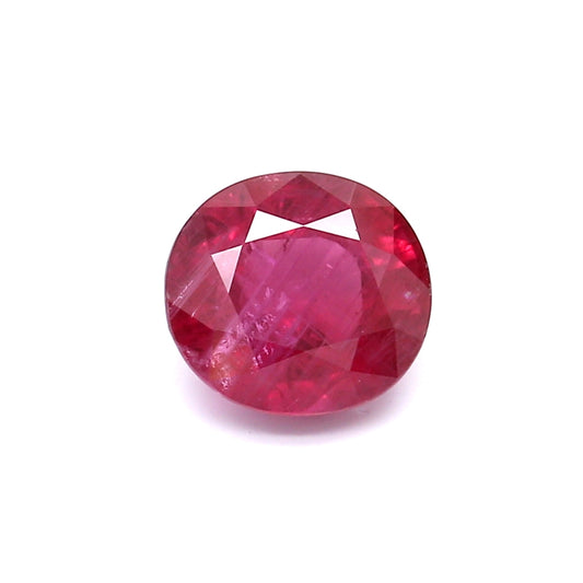 2.30ct Oval Ruby, H(b), Thailand - 7.73 x 7.12 x 4.65mm