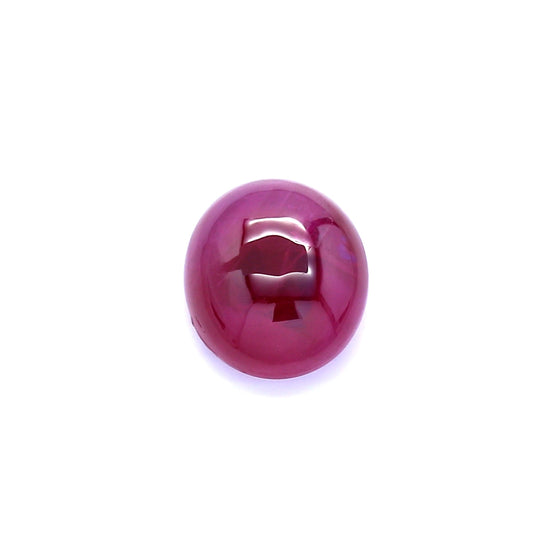 2.43ct Oval Cabochon Ruby, H(a), Myanmar - 8.26 x 7.28 x 3.76mm