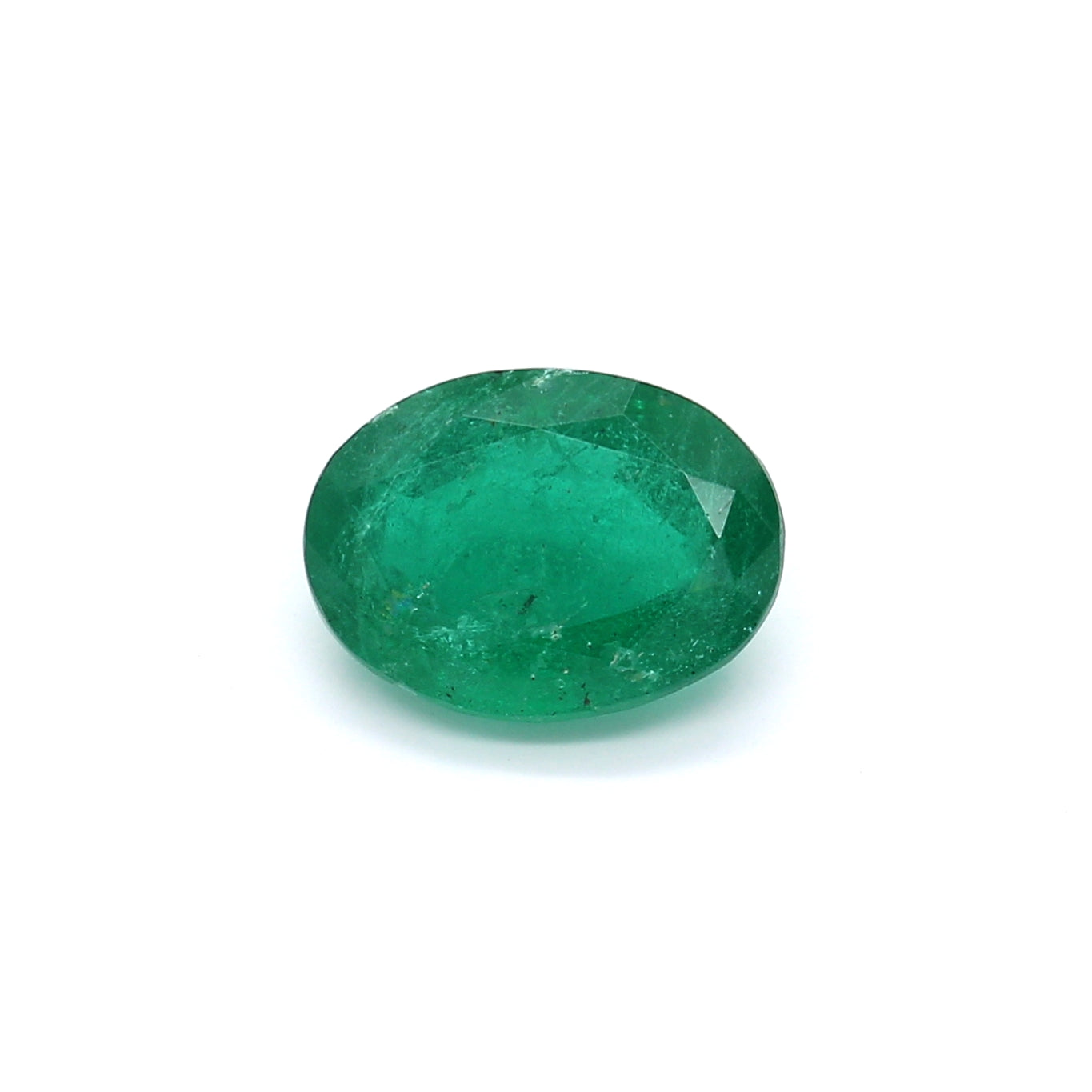 2.57ct Oval Emerald, Minor Oil, Zambia - 10.58 x 7.83 x 4.84mm