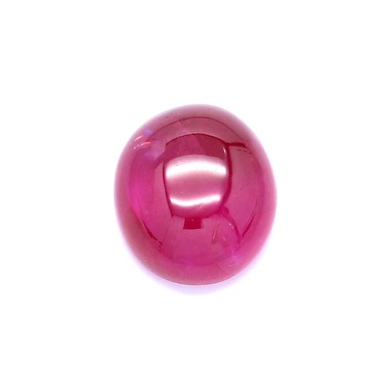 2.59ct Oval Cabochon Ruby, H(b), Myanmar - 8.45 x 7.29 x 3.75mm