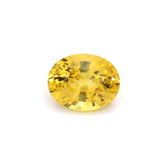 2.65ct Yellow, Oval Sapphire, No Heat, Sri Lanka - 9.41 x 7.47 x 4.94mm