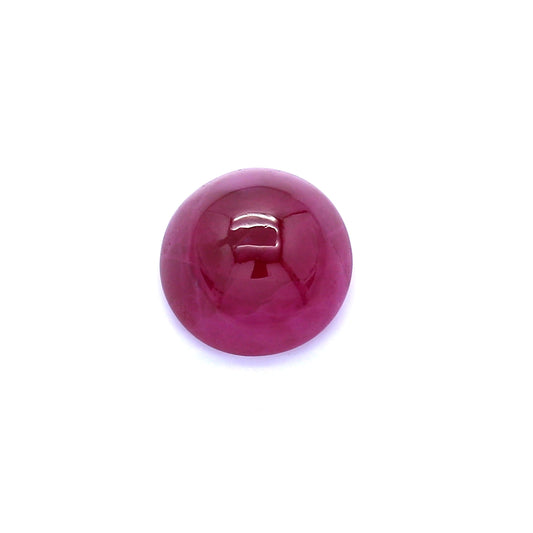 2.73ct Round Cabochon Ruby, H(b), Vietnam - 8.20 x 8.20 x 4.22mm