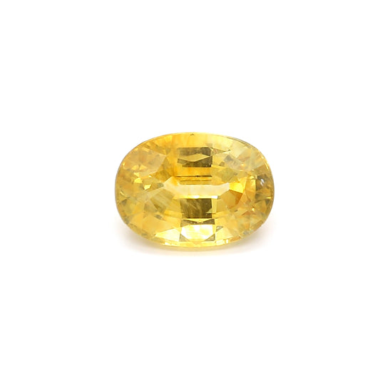 2.77ct Yellow, Oval Sapphire, Heated, Sri Lanka - 9.18 x 6.70 x 4.86mm