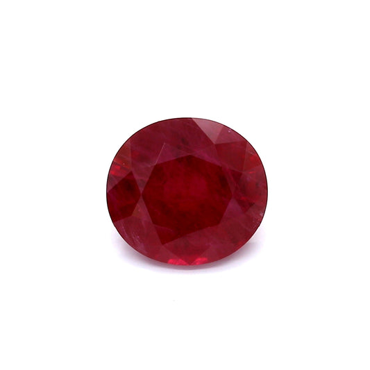 2.92ct Oval Ruby, H(b), Thailand - 9.08 x 8.34 x 4.84mm