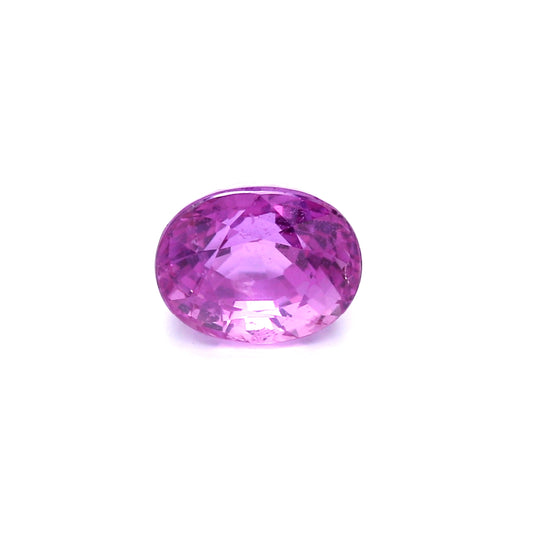 3.06ct Purplish Pink, Oval Sapphire, Heated, Madagascar - 8.44 x 6.79 x 6.01mm