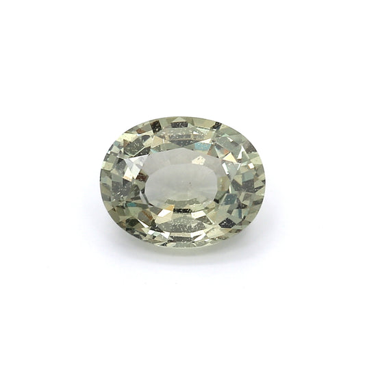 3.07ct Brownish Green, Oval Sapphire, No Heat, East Africa - 9.80 x 7.90 x 4.50mm