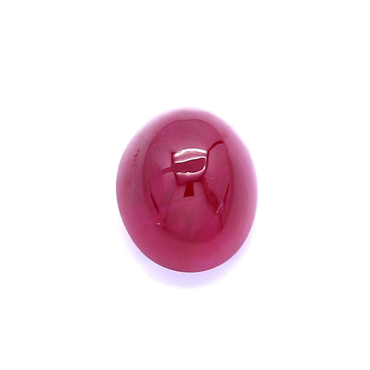 3.12ct Oval Cabochon Ruby, H(a), Thailand - 8.40 x 7.04 x 5.40mm