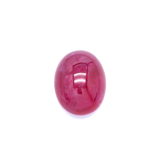 3.37ct Oval Cabochon Ruby, H(b), Thailand - 10.07 x 7.73 x 4.23mm