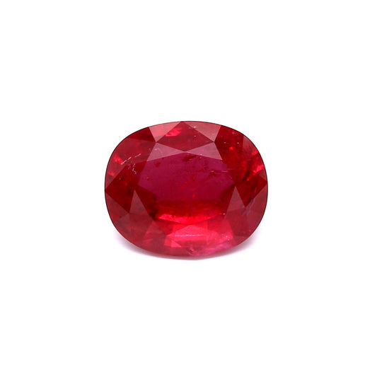 3.49ct Cushion Ruby, H(b), Thailand - 10.25 x 8.50 x 4.49mm