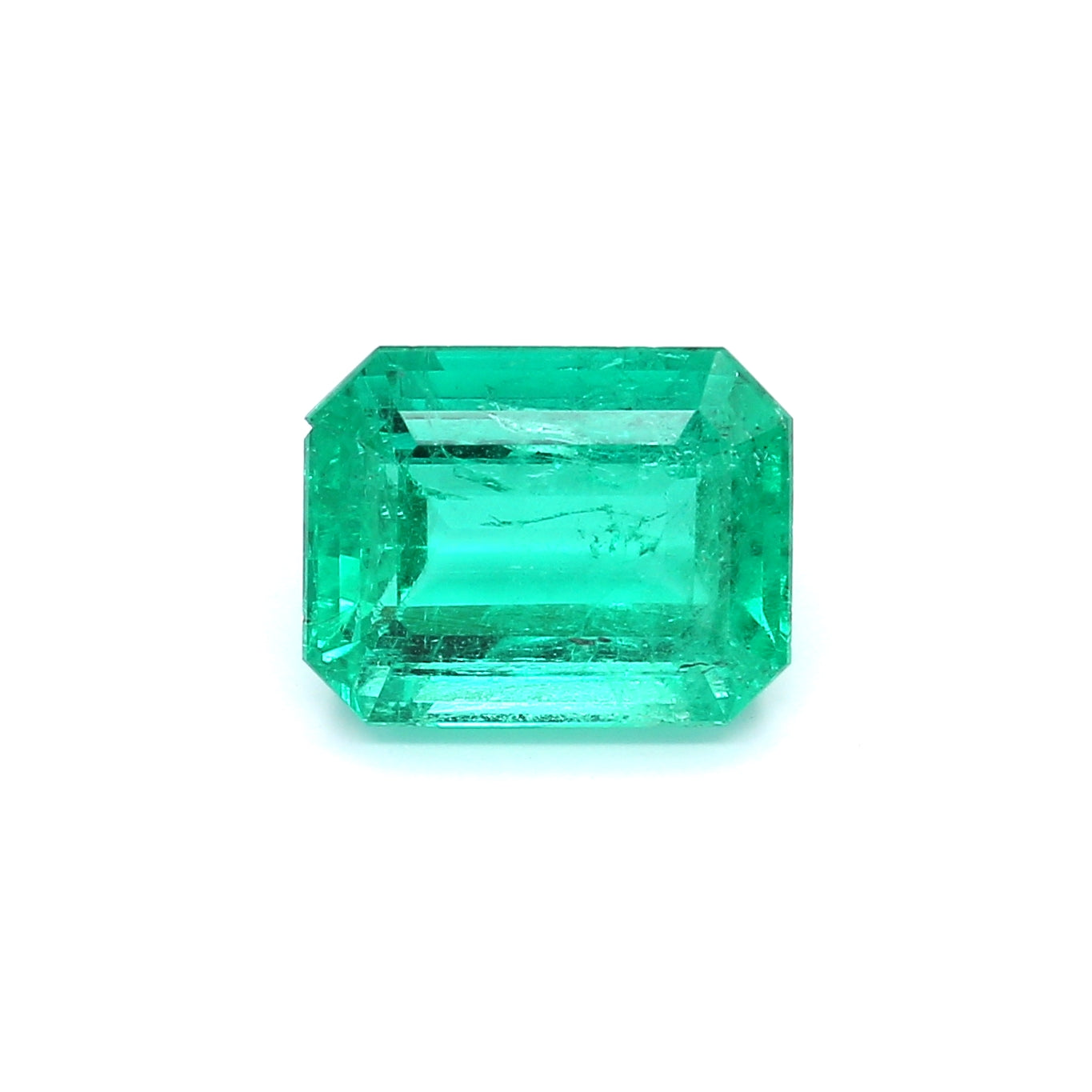 3.62ct Bluish Green, Octagon Emerald, Oiled, Zambia - 10.71 x 8.37 x 5.37mm