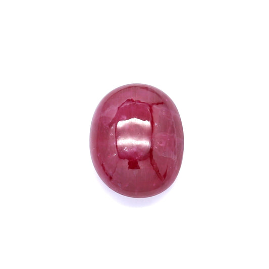 3.70ct Oval Cabochon Ruby, H(b), Thailand - 10.15 x 8.09 x 4.20mm