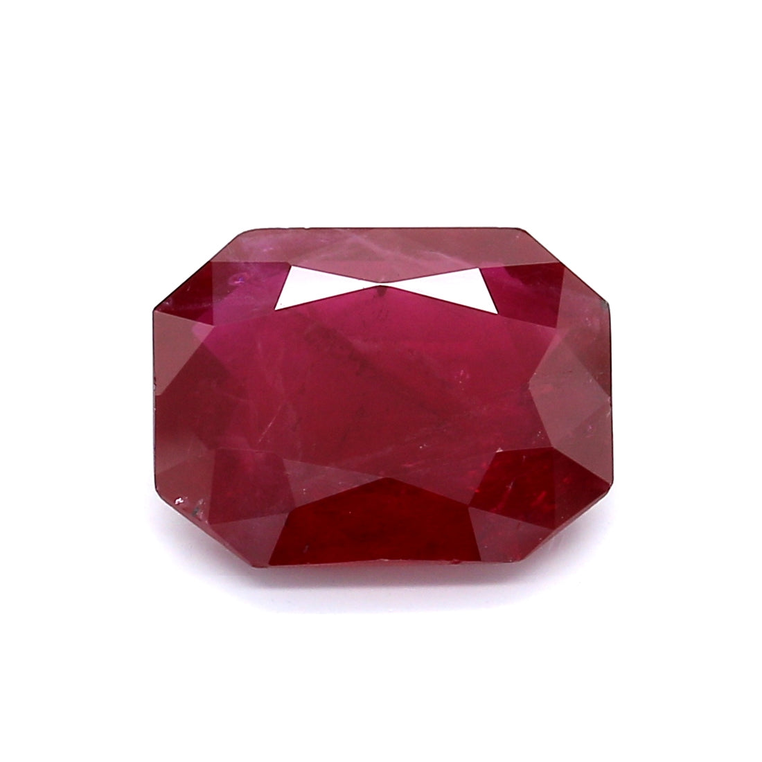 3.77ct Octagon Ruby, H(b), Thailand - 11.13 x 8.70 x 3.82mm