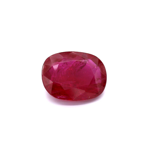 3.78ct Cushion Ruby, H(b), Thailand - 10.60 x 8.68 x 4.31mm