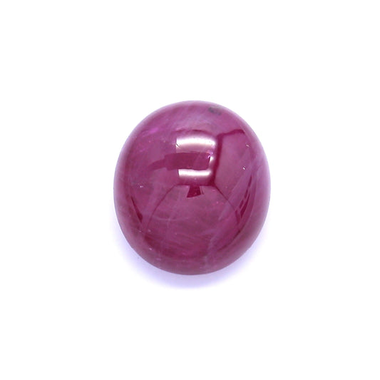 3.89ct Oval Cabochon Ruby, H(b), Thailand - 9.34 x 8.30 x 5.12mm