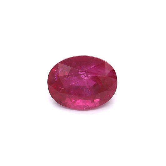 4.14ct Oval Ruby, H(b), Thailand - 10.11 x 7.85 x 6.05mm