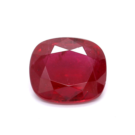 4.25ct Cushion Ruby, H(a), Thailand - 10.61 x 9.32 x 4.42mm