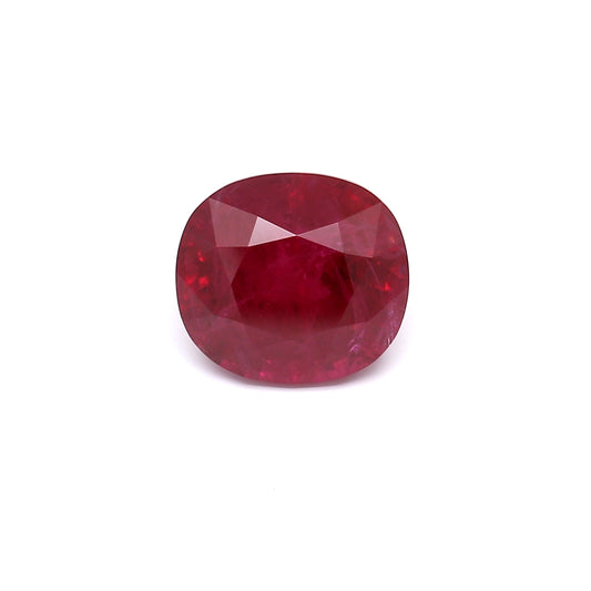 4.35ct Vivid Red, Oval Ruby, H(b), Thailand - 9.44 x 8.68 x 6.24mm