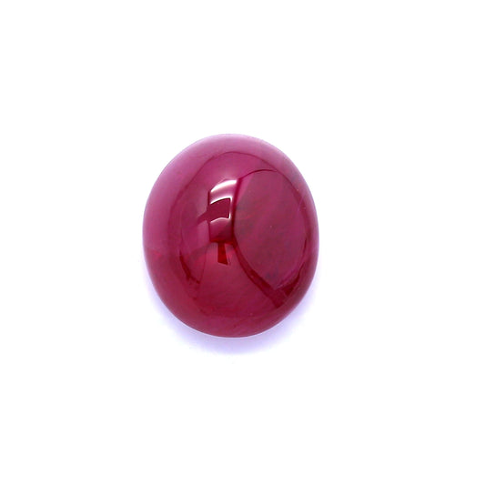 4.50ct Oval Cabochon Ruby, H(b), Myanmar - 10.45 x 8.69 x 5.09mm