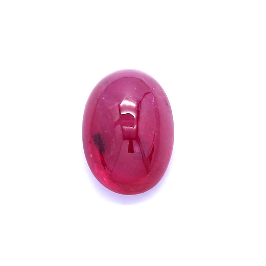 4.73ct Oval Cabochon Ruby, H(a), Thailand - 11.75 x 8.21 x 5.24mm