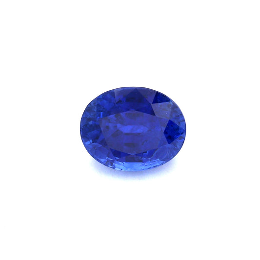 5.20ct Vivid, Royal Blue, Oval Sapphire, Heated, Sri Lanka - 10.45 x 8.46 x 6.86mm