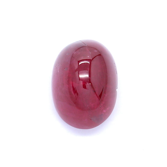 5.22ct Oval Cabochon Ruby, H(b), Thailand - 10.15 x 7.38 x 6.83mm