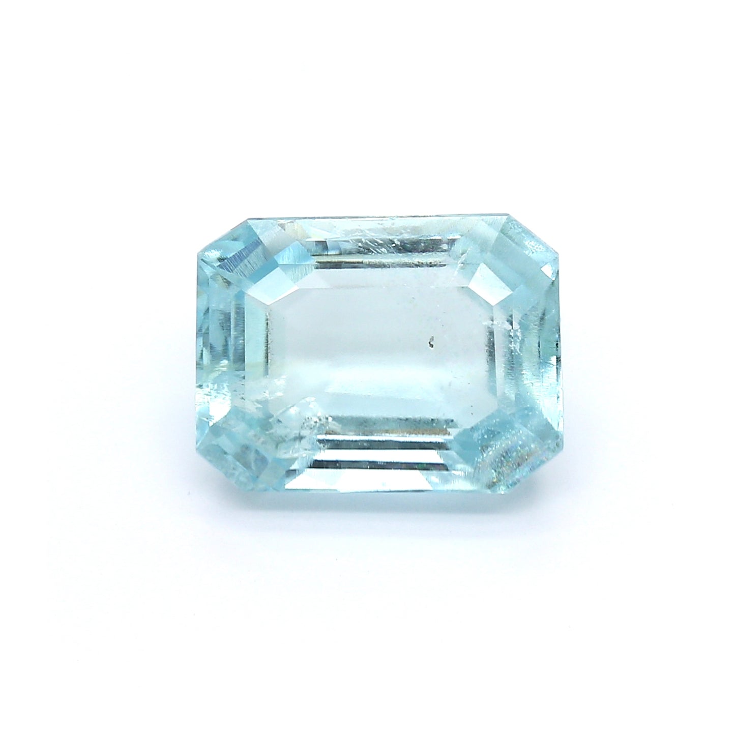 6.44ct Octagon Aquamarine, No Treatment - 12.88 x 9.82 x 6.51mm