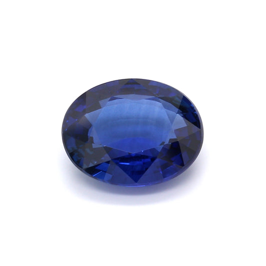 6.45ct Vivid, Royal Blue, Oval Sapphire, Heated, Sri Lanka - 12.65 x 10.19 x 5.37mm