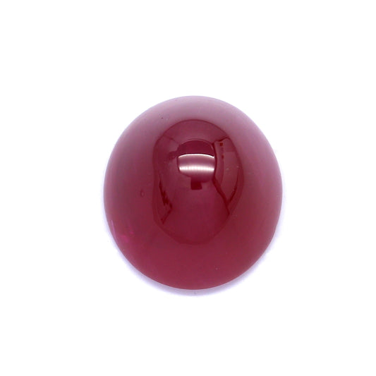 6.70ct Oval Cabochon Ruby, H(b), Myanmar - 11.43 x 10.13 x 6.55mm