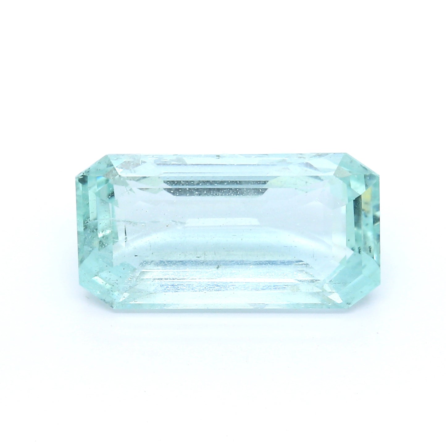 9.33ct Greenish Blue, Octagon Aquamarine, No Treatment - 18.19 x 9.36 x 7.08mm