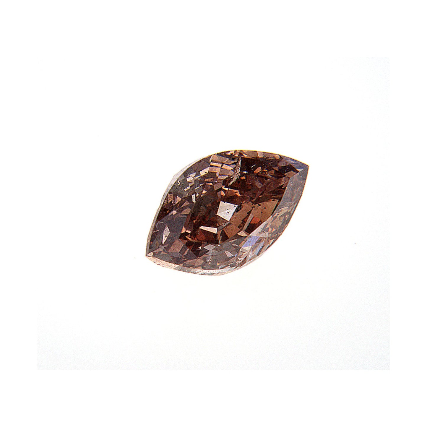 0.80ct Fancy Deep Pink-Brown, Marquise Diamond - 7.88 x 4.63 x 3.37mm