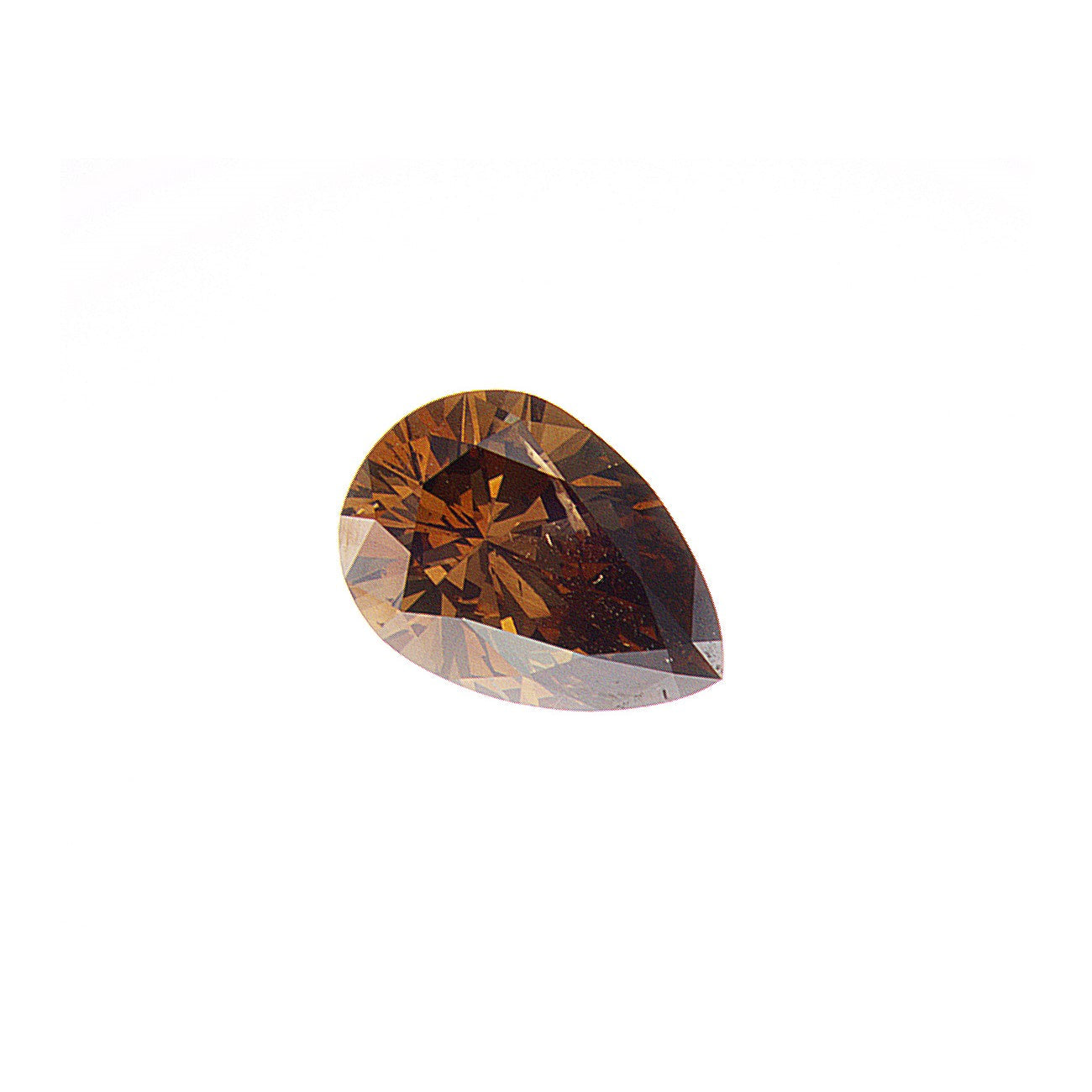 1.42ct Fancy Deep Brown, Pear Shape Diamond, SI2 - 9.27 x 6.50 x 4.05mm